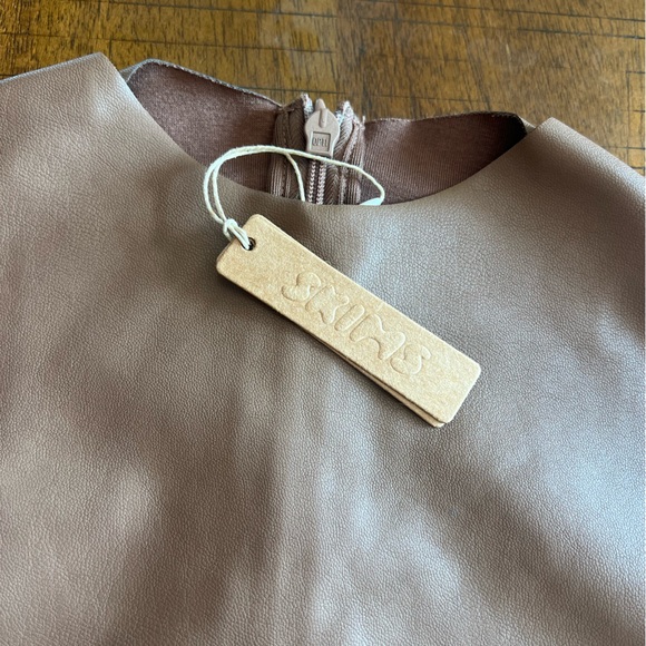 SKIMS Leather Brown Bodysuit (M) - Picture 3 of 4